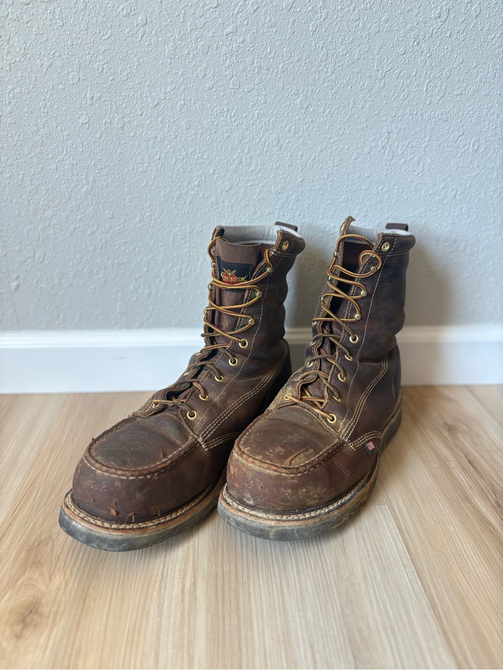 THOROGOOD MEN'S 8" AMERICAN HERITAGE LACE-UP WORK BOOTS - STEEL TOE